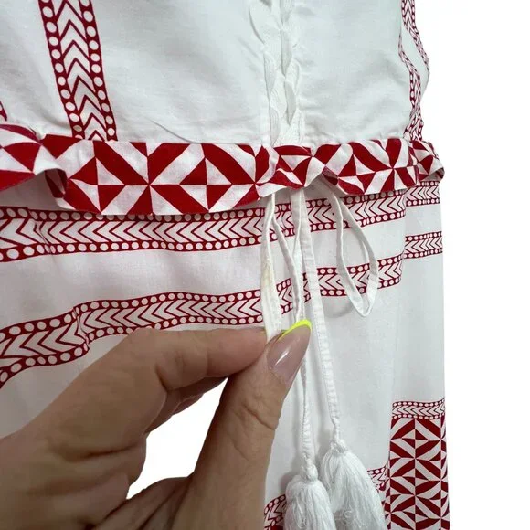 Bindu 100% cotton halter front slit women's maxi dress size M - Picture 5 of 9